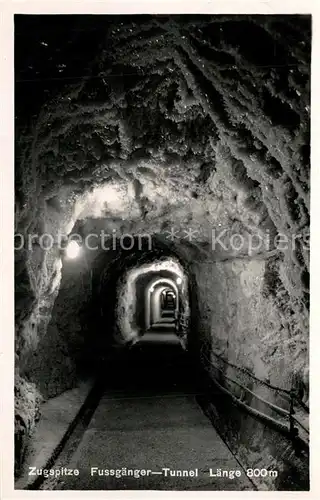 AK / Ansichtskarte Zugspitze Fussg?nger Tunnel Zugspitze