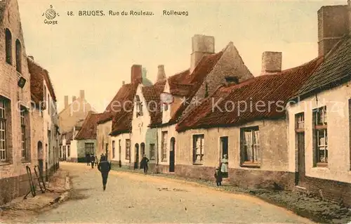 AK / Ansichtskarte Bruges_Flandre Rue du Rouleau  Bruges_Flandre