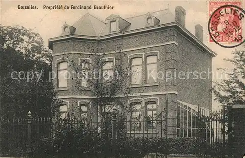 AK / Ansichtskarte Gosselies Propriete de Ferdinand Beauthier Gosselies