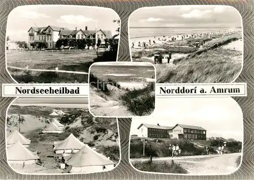 AK / Ansichtskarte Norddorf_Amrum Strand Camping Norddorf Amrum