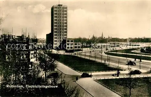 AK / Ansichtskarte Rotterdam Electriciteitsgebouw Hochhaus Rotterdam