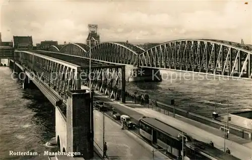 AK / Ansichtskarte Rotterdam Maasbruggen Bruecke Rotterdam