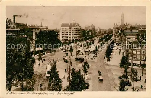 AK / Ansichtskarte Rotterdam Calandplein en Coolsingel Rotterdam