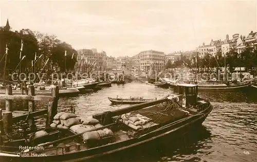 AK / Ansichtskarte Rotterdam Oude Haven Hafen Schiffe Rotterdam