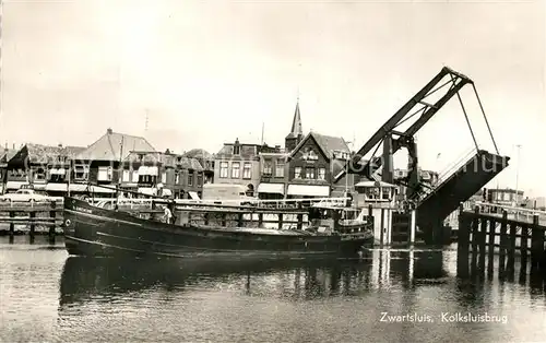 AK / Ansichtskarte Zwartsluis Kolksluisbrug Zwartsluis