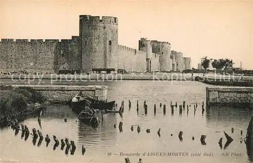 AK / Ansichtskarte Aigues Mortes_Gard Remparts Aigues Mortes Gard