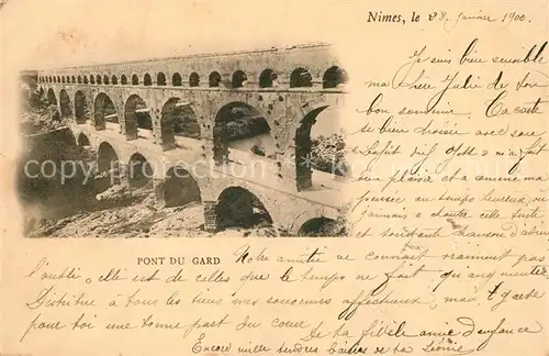 AK / Ansichtskarte Nimes Pont du Gard Nimes