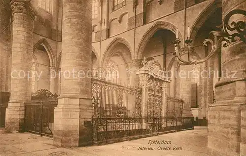 AK / Ansichtskarte Rotterdam Interieur Groote Kerk Rotterdam