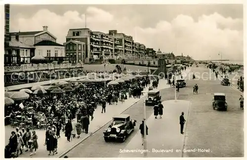 AK / Ansichtskarte Scheveningen Boulevard en Grand Hotel Scheveningen