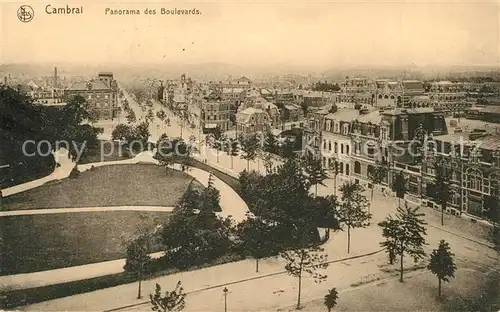 AK / Ansichtskarte Cambrai Panorama des Boulevards Cambrai