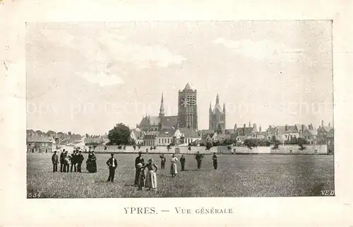 AK / Ansichtskarte Ypres_Ypern_West_Vlaanderen Vue generale Ypres_Ypern