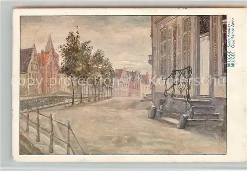 AK / Ansichtskarte Bruges_Flandre Quai Sainte Anne  Bruges_Flandre