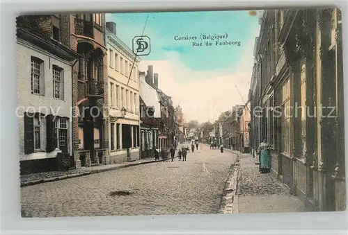 AK / Ansichtskarte Comines_Hainaut Rue du Faubourg Comines Hainaut