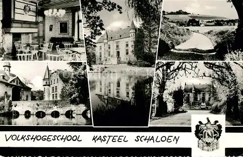 AK / Ansichtskarte Valkenburg_aan_de_Geul Volkshogeschool Geerlingshof Gebouw Kasteel Schaloen Valkenburg_aan_de_Geul