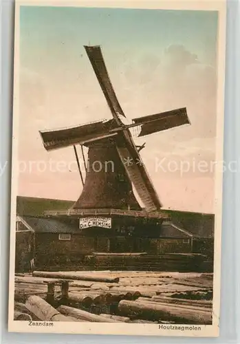 AK / Ansichtskarte Zaandam Houtzaagmolen Muehle Zaandam