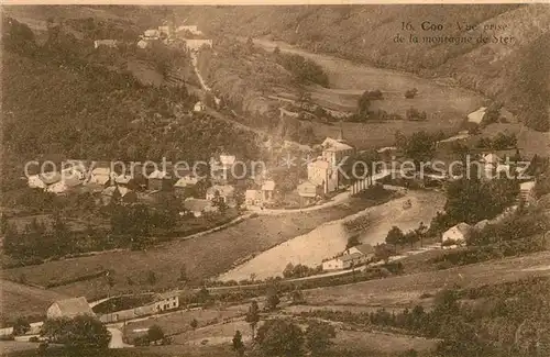 AK / Ansichtskarte Coo_Stavelot Vue prise de la montagne de Ster Coo_Stavelot