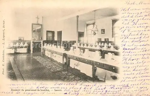 AK / Ansichtskarte Lavoir Souvenir du pensionnat de Lourdes Lavoir