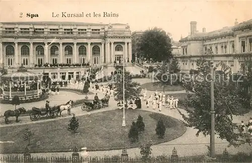 AK / Ansichtskarte Spa_Liege Le Kursaal et les Bains Spa_Liege