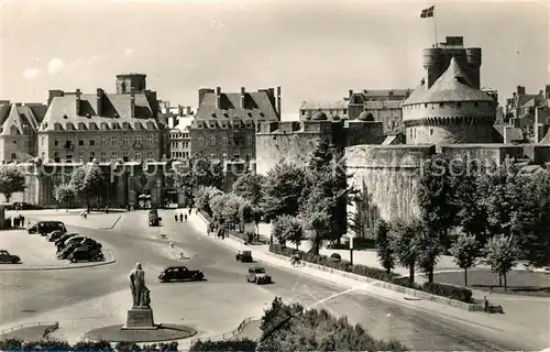 AK / Ansichtskarte Saint Malo_Ille et Vilaine_Bretagne Porte St. Vincent et Chateau Saint Malo_Ille et Vilaine