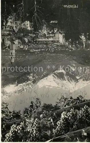 AK / Ansichtskarte Merano_Suedtirol Panorama Kirche Merano Suedtirol