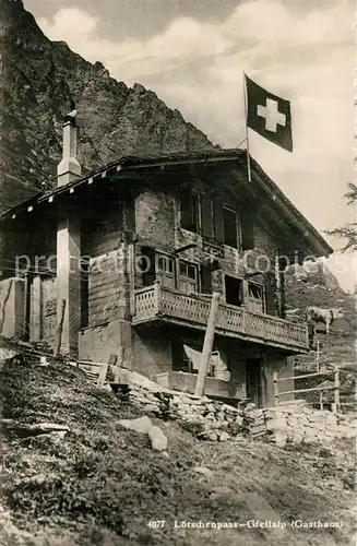 AK / Ansichtskarte Loetschenpass Gasthaus Gfellalp Loetschenpass