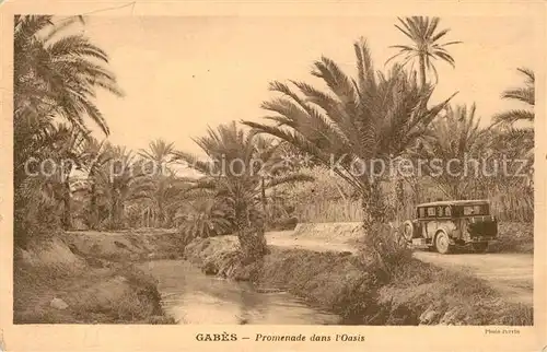 AK / Ansichtskarte Gabes Promenade dans l Oasis Gabes