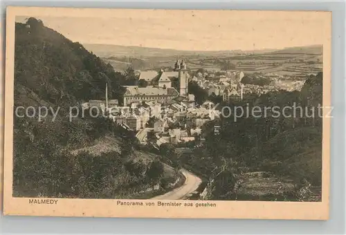 AK / Ansichtskarte Malmedy Panorama von Bernister aus gesehen Malmedy