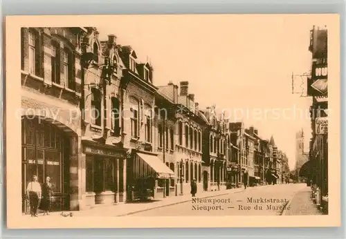 AK / Ansichtskarte Nieuwpoort Marktstraat Nieuwpoort