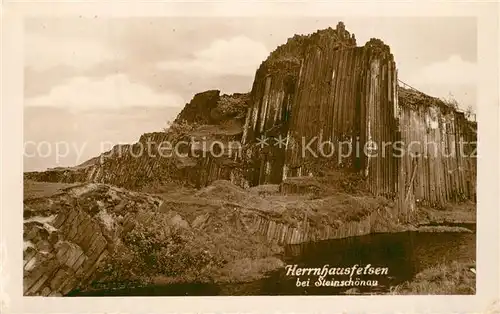 AK / Ansichtskarte Steinschoenau_Tschechien Herrnhausfelsen Steinschoenau Tschechien