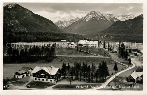 AK / Ansichtskarte Vorderriss Panorama Risstal Vorderriss