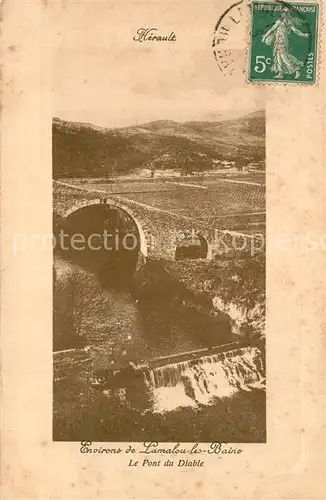 AK / Ansichtskarte Lamalou les Bains Le Pont du Diable Lamalou les Bains