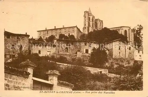 AK / Ansichtskarte Saint Bonnet le Chateau Vue prise des Murailles Saint Bonnet le Chateau