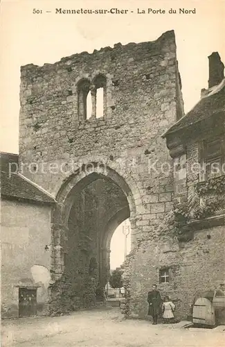 AK / Ansichtskarte Mennetou sur Cher La Porte du Nord Ruines Mennetou sur Cher