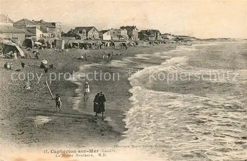 AK / Ansichtskarte Capbreton La plage a maree montante 