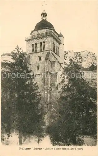 AK / Ansichtskarte Poligny_Jura Eglise Saint Hippolyte Poligny Jura