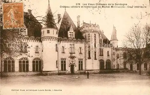 Saint Michel de Montaigne Chateau celebre Michel Montaigne Cour interieure Saint Michel de Montaigne