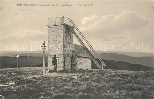 AK / Ansichtskarte Hornisgrinde Signalturm Hornisgrinde