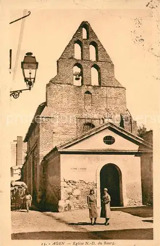 AK / Ansichtskarte Agen_Lot_et_Garonne Eglise Notre Dame du Bourg Ruines Agen_Lot_et_Garonne