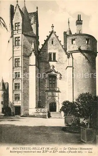 Montreuil Bellay Chateau Monument historique Montreuil Bellay