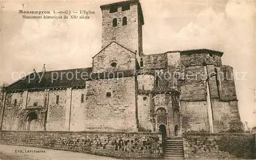 Monsempron Libos Eglise Monument historique du XIIe siecle Monsempron Libos