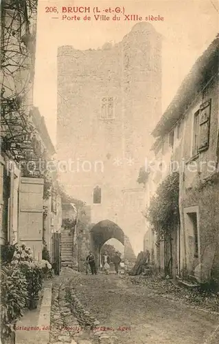 Bruch_Lot et Garonne Porte de Ville du XIIIe siecle Bruch Lot et Garonne