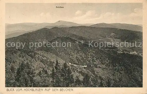 Hochblauen Panorama Belchen Hochblauen