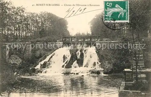 AK / Ansichtskarte Moret sur Loing Chutes de lOrvanne a Ravannes Moret sur Loing