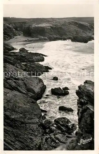 AK / Ansichtskarte Saint Pierre Quiberon Les rochers de Port Blanc Kuestenpanorama Saint Pierre Quiberon