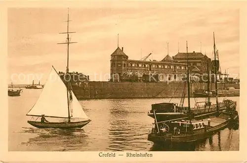 AK / Ansichtskarte Krefeld Rheinhafen Krefeld