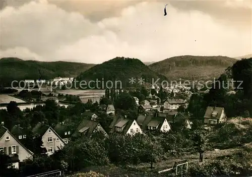 AK / Ansichtskarte Thal_Ruhla Panorama Ruine Scharfenburg Thal_Ruhla