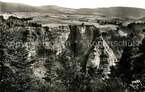 AK / Ansichtskarte Meyrueis Bramabiau Vue densemble du Gouffre Meyrueis