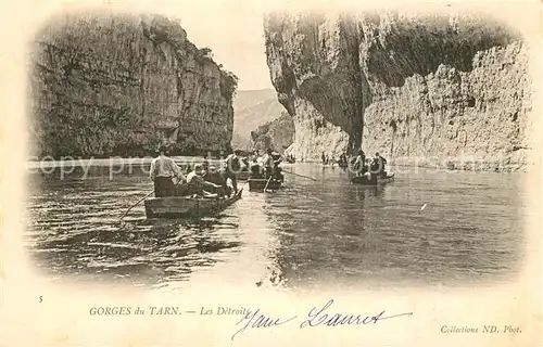 AK / Ansichtskarte Lozere_Region Les Gorges du Tarn Les Detroits Lozere Region