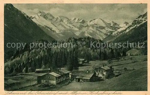 AK / Ansichtskarte Schwand_Oberstdorf Panorama  Schwand_Oberstdorf