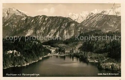 AK / Ansichtskarte Hechtsee Kaisergebirge Hechtsee